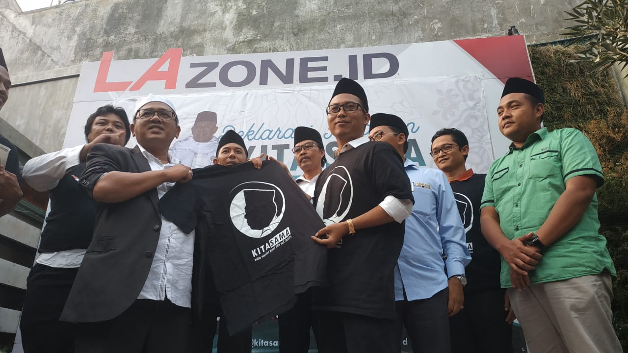 Relawan Kita Sama saat deklarasi, Rabu (26/9/2018).