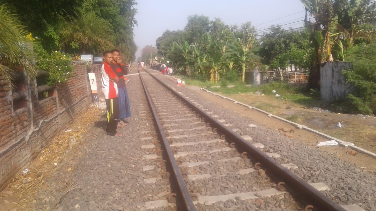 Lokasi Kejadian Misnatun Tertabrak Kereta Api 104 Ranggajati di Kelurahan Ketapang, Kecamatan Kademangan, Kota Probolinggo