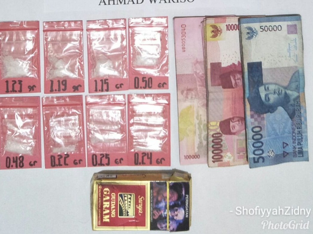 Barang bukti yang diamankan Kepolisian

