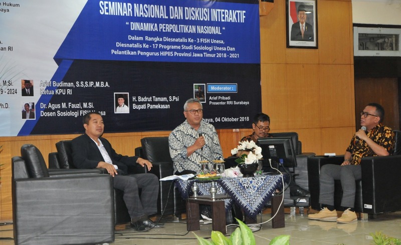 Ketua KPU RI Pastikan Pilpres 2019 Serba Baru