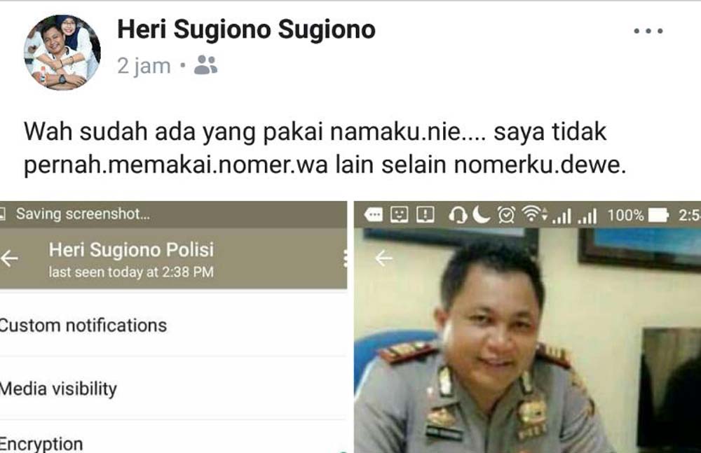 Akun  Kasatreskrim Polres Blitar Kota AKP Heri Sugiono