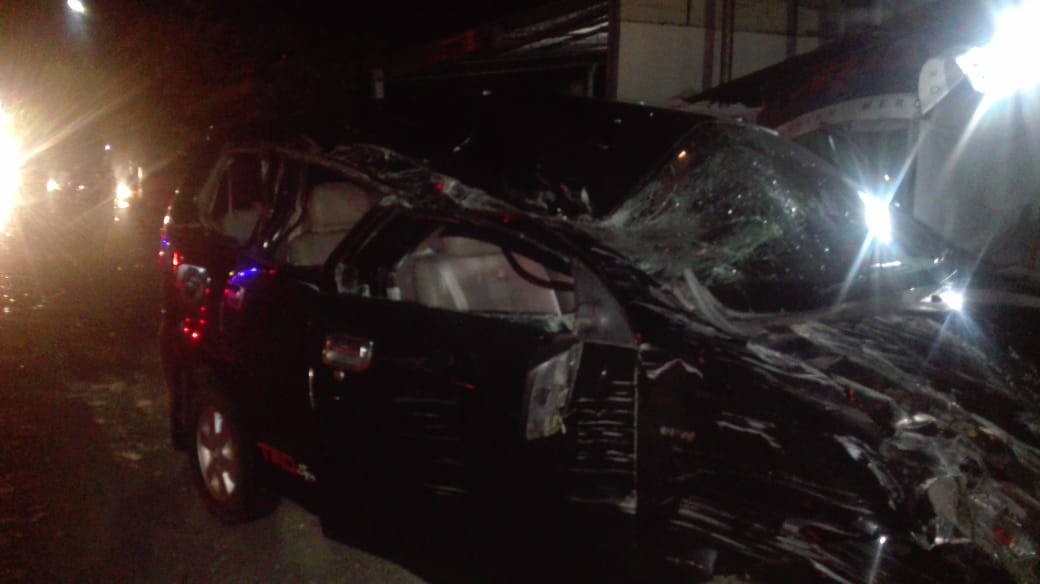 Kendaraan yang terlibat kecelakaan (Istimewa)