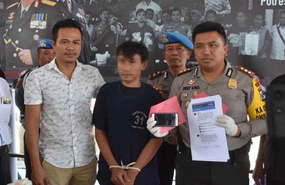 Pelaku yang tertangkap Polres Trenggalek