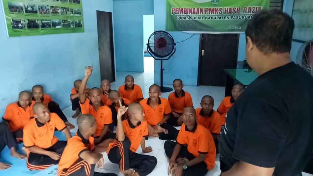 Puluhan anjal yang terjaring di Pasuruan