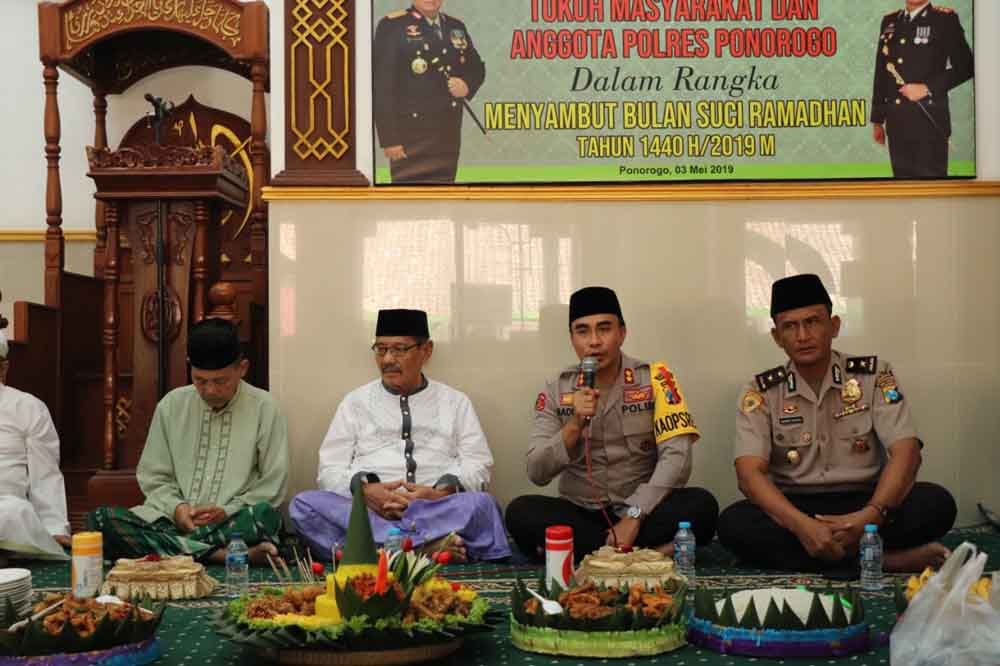 Pelaksanaan megengan di Polres Ponorogo
