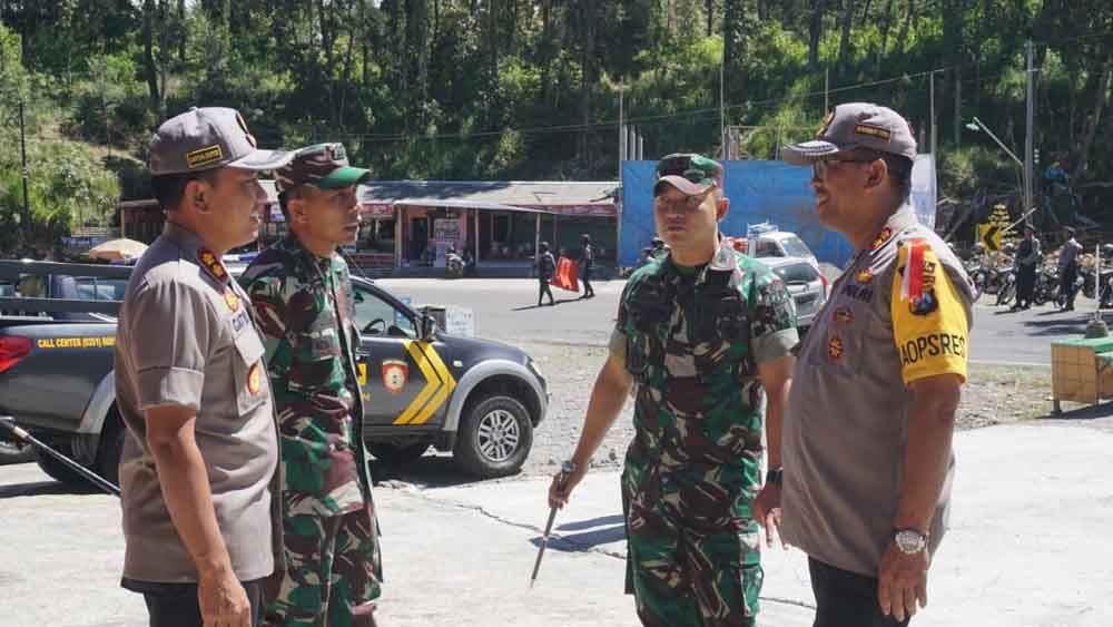 Perbatasan Jatim-Jateng Melalui Magetan Masih Dijaga Ketat Polisi-TNI