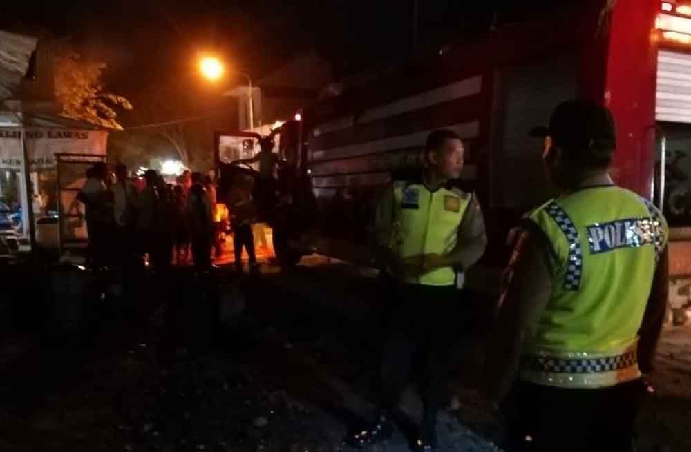 Kebakaran di SPBU Mini di Ngawi 