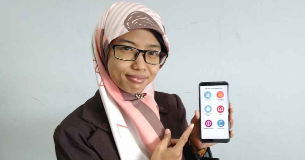 Permadina Kanah Arieska dengan aplikasi 'Kalkulator Kesehatan' 