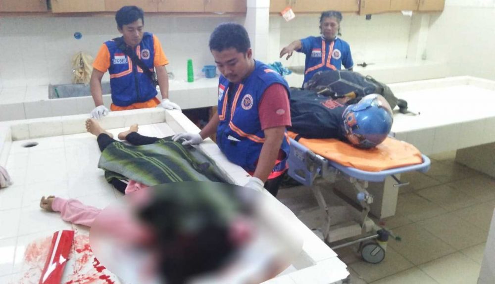 Kedua korban di RS Wahidin Sudirohusodo Mojokerto