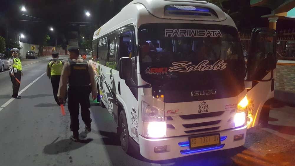 Razia kendaraan di Blitar