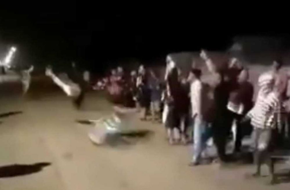 Screenshot video di medsos yang viral di Mojokerto