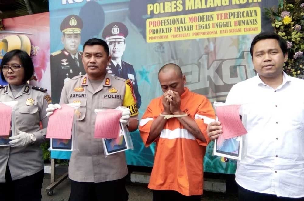 Polisi tangkap pelaku pencurian 95 handphone