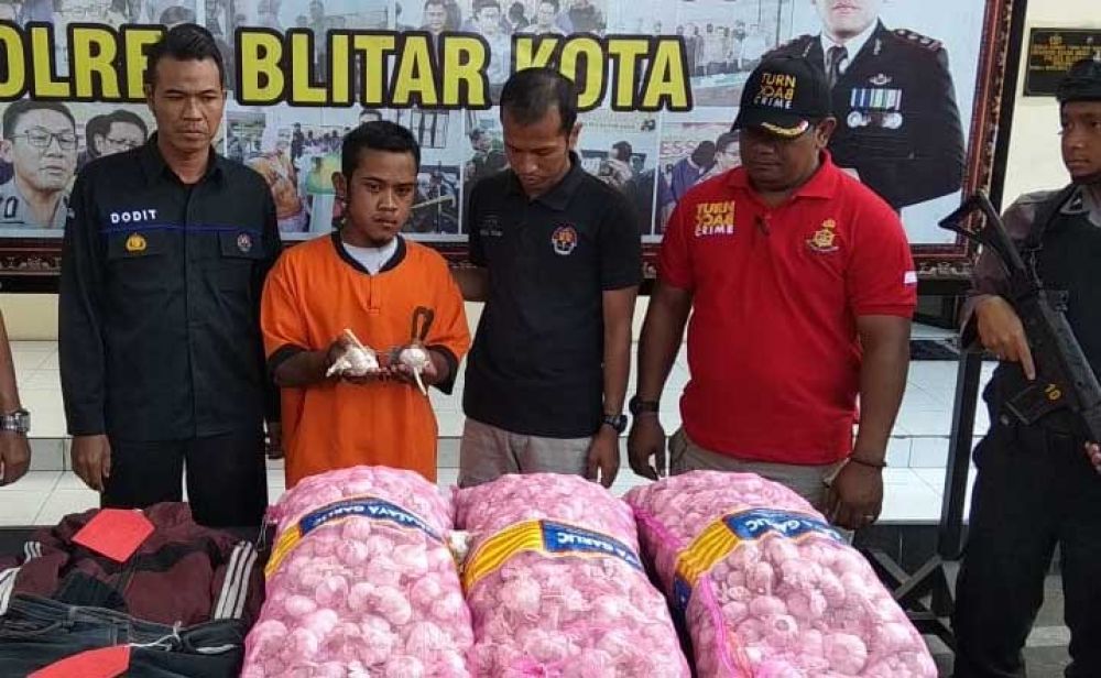 Wawan ditangkap curi bawang putih