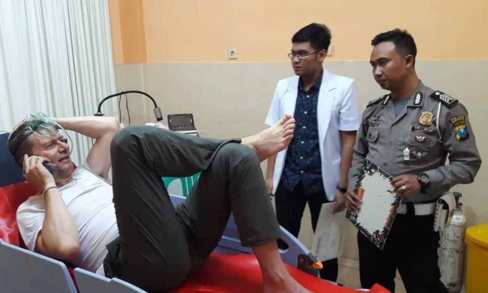 Korban yang terluka mendapat perawatan di RSUD Blambangan