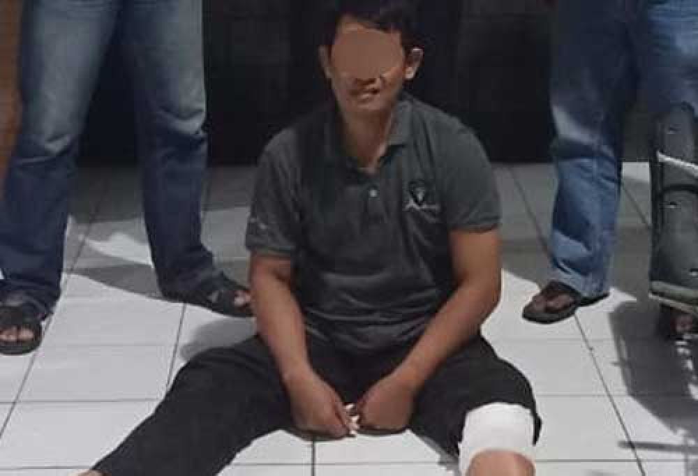 Pelaku ditembak kakinya karena berusaha kabur