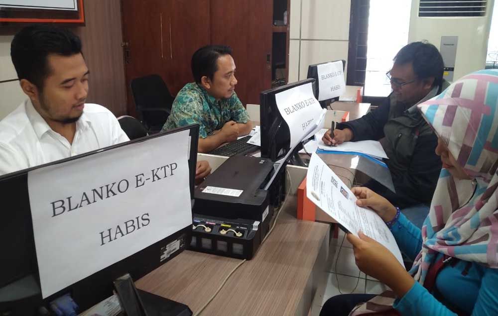 Blangko E-KTP di Tulungagung kosong
