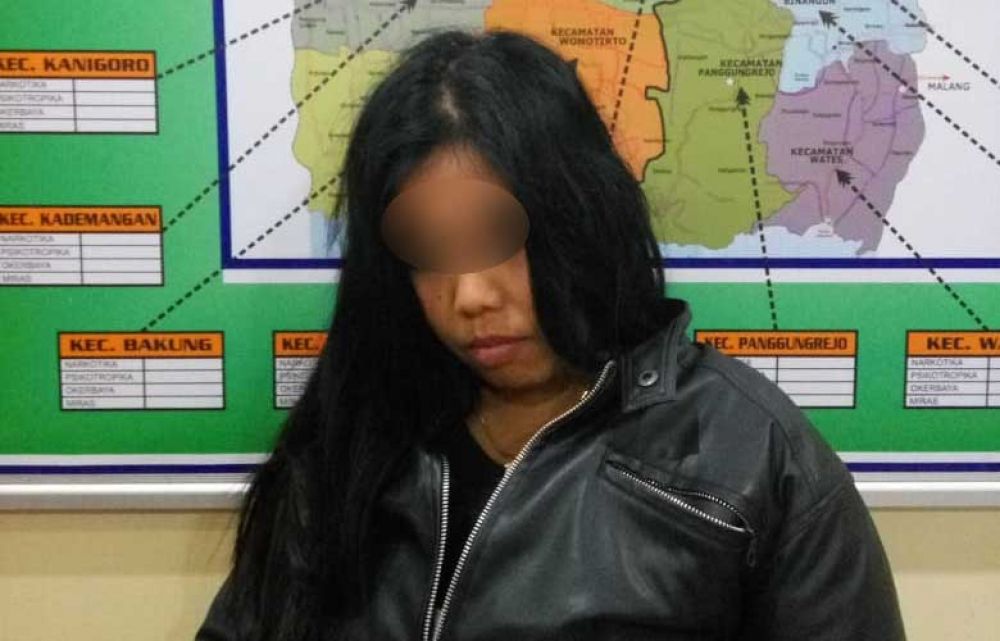 Pelaku ditangkap Satresnarkoba Polres Blitar