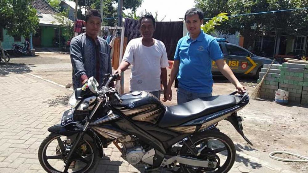 Motor Yamaha Vi-Xion yang ditemukan warga 