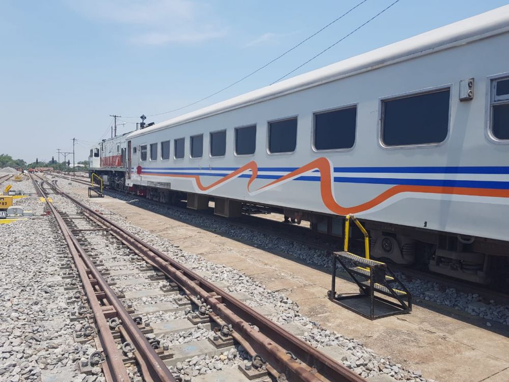 Jalur ganda kereta api Jombang-Madiun telah selesai