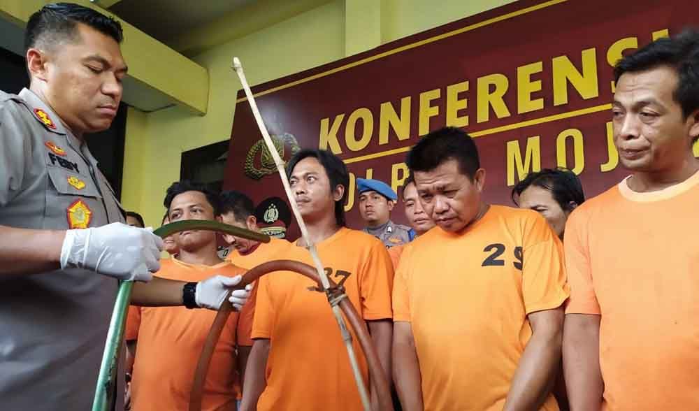 Keempat pencuri solar diamankan Polres Mojokerto