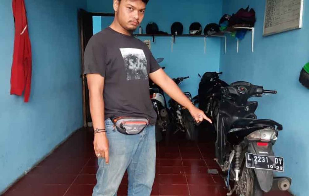 Motor di koperasi yang gagal dibawa pelaku