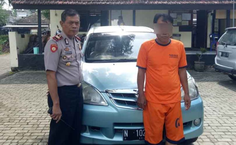 Pelaku yang menggadaikan mobil rekannya diamankan polisi