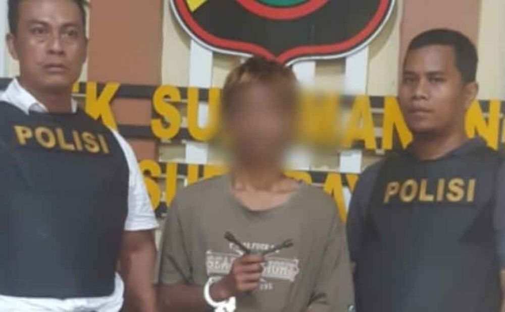 Pelaku diamankan Polsek Sukomanunggal