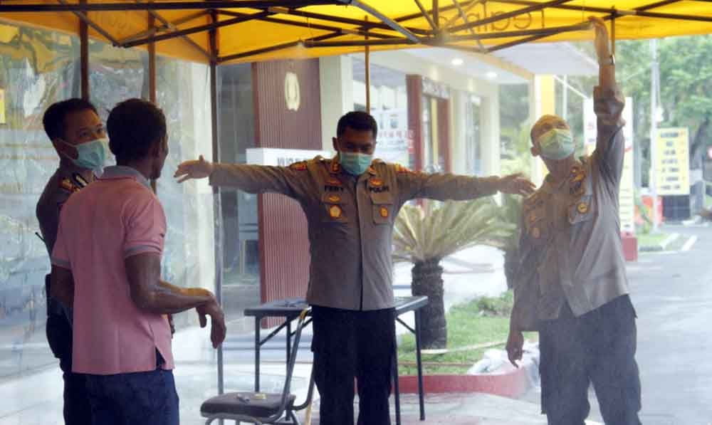 Ini Langkah Polisi Cegah Penyebaran Covid-19 di Mojokerto