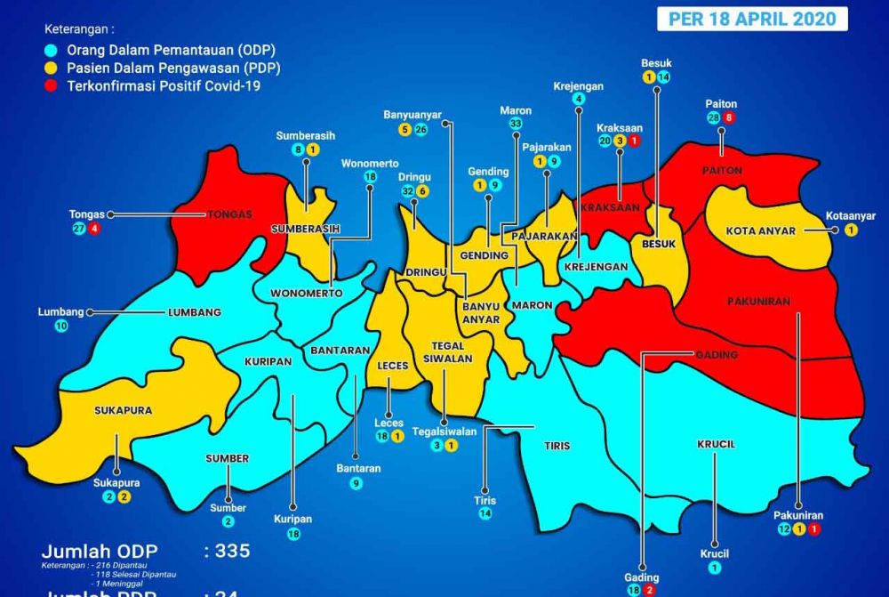 Tambah 1 Positif Corona di Kabupaten Probolinggo dari Klaster Sukolilo