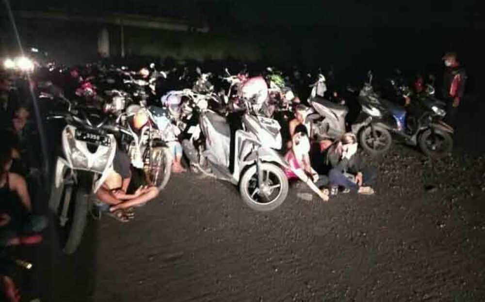 Ratusan motor dan ABG diamankan Polresta Sidoarjo