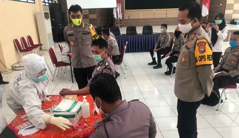 Rapid test di Polres Magetan