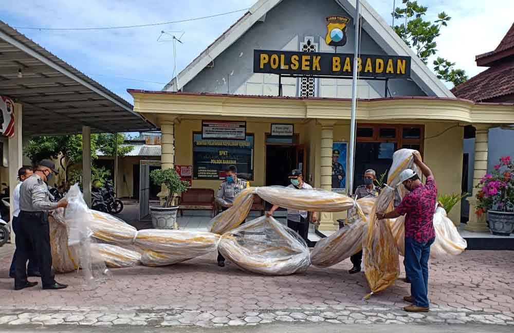 Balon udara yag disita Polsek Babadan