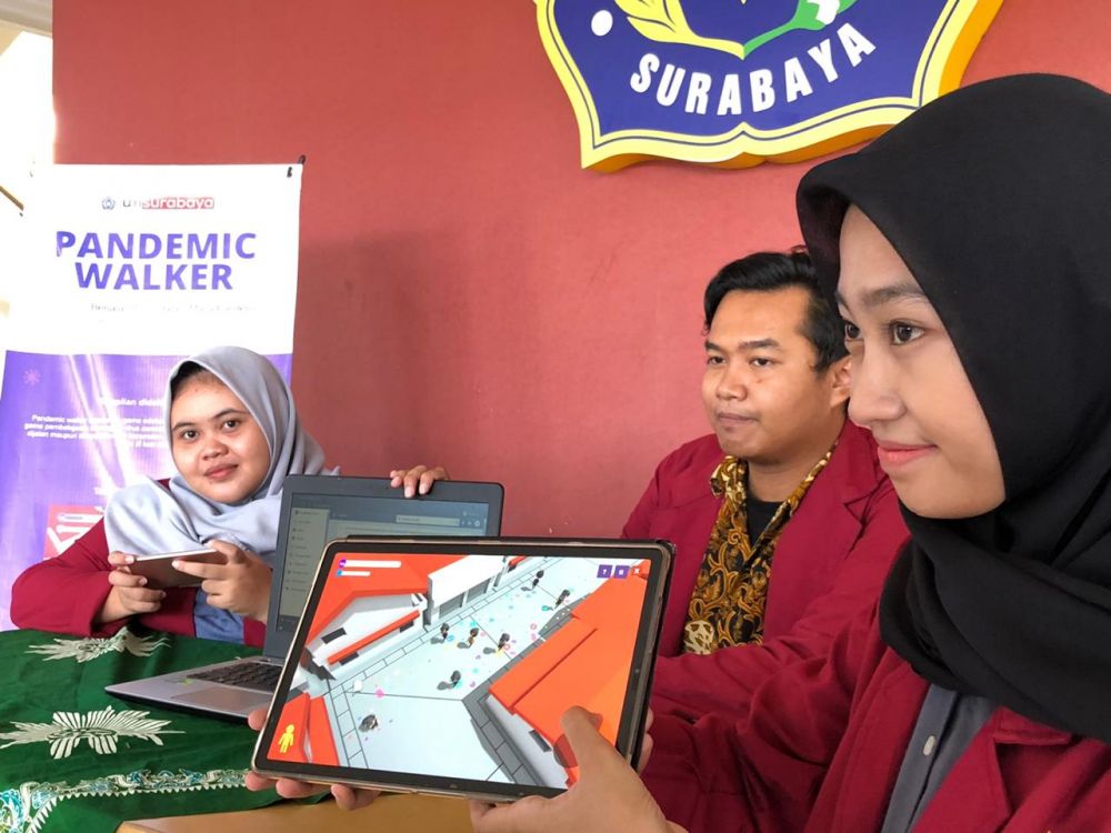 Mahasiswa UMSurabaya ciptakan game Edukasi 'Pandemic Walker'