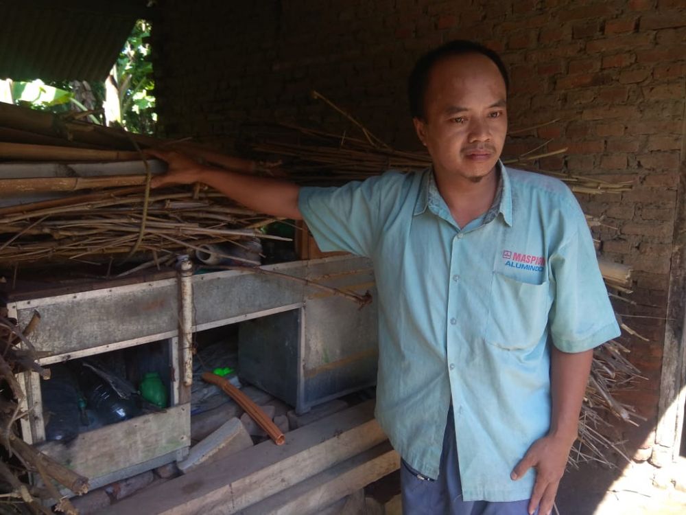 Sujono saat ditemui di rumahnya 