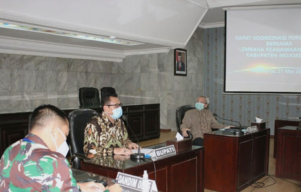Rapat Forkopimda Mojokerto minta warga tidak gelar takbir keliling dan Salat Idul Fitri