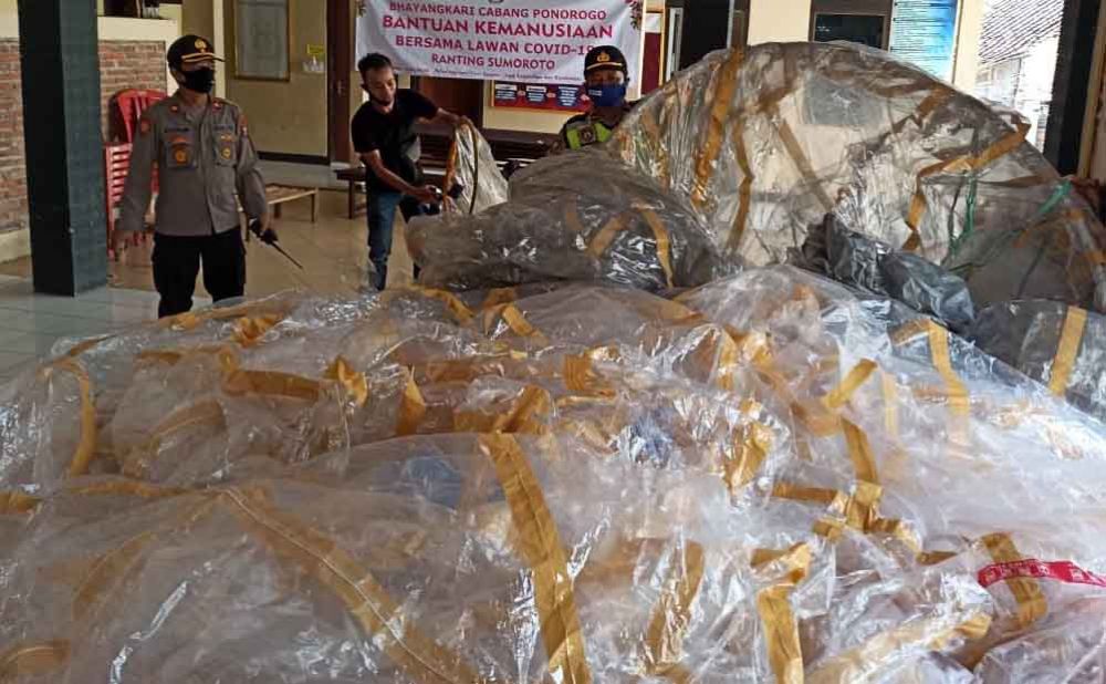 Balon udara yang diamankan polisi