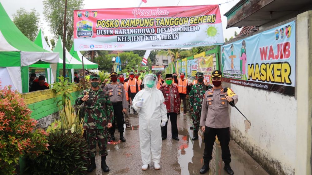 Pencanangan Kampung Tangguh Semeru di Tuban