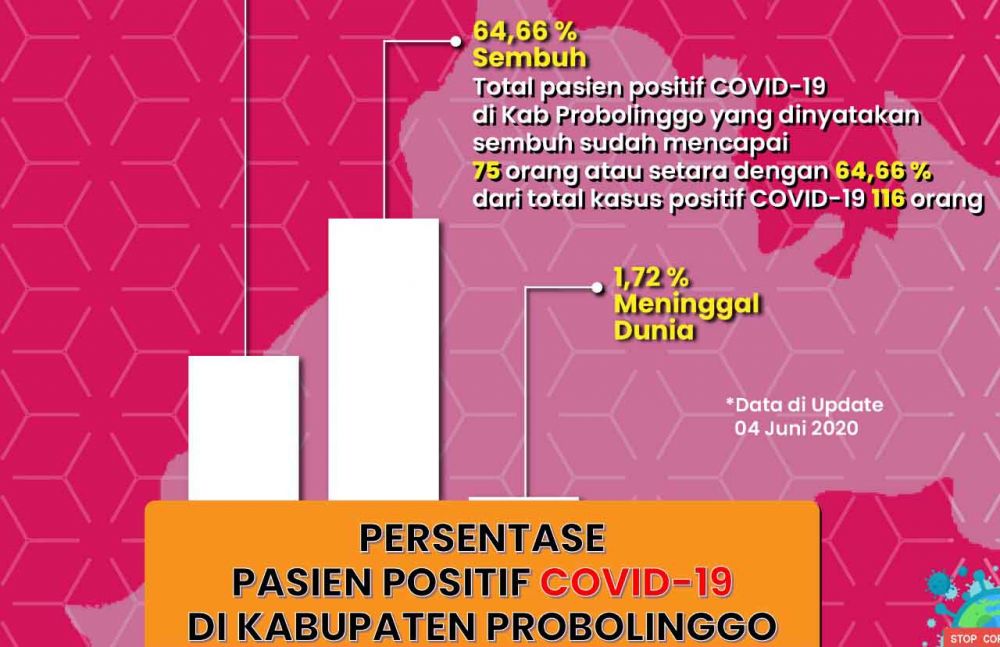 Grafik pasien Covid-19 di Kabupaten Probolinggo