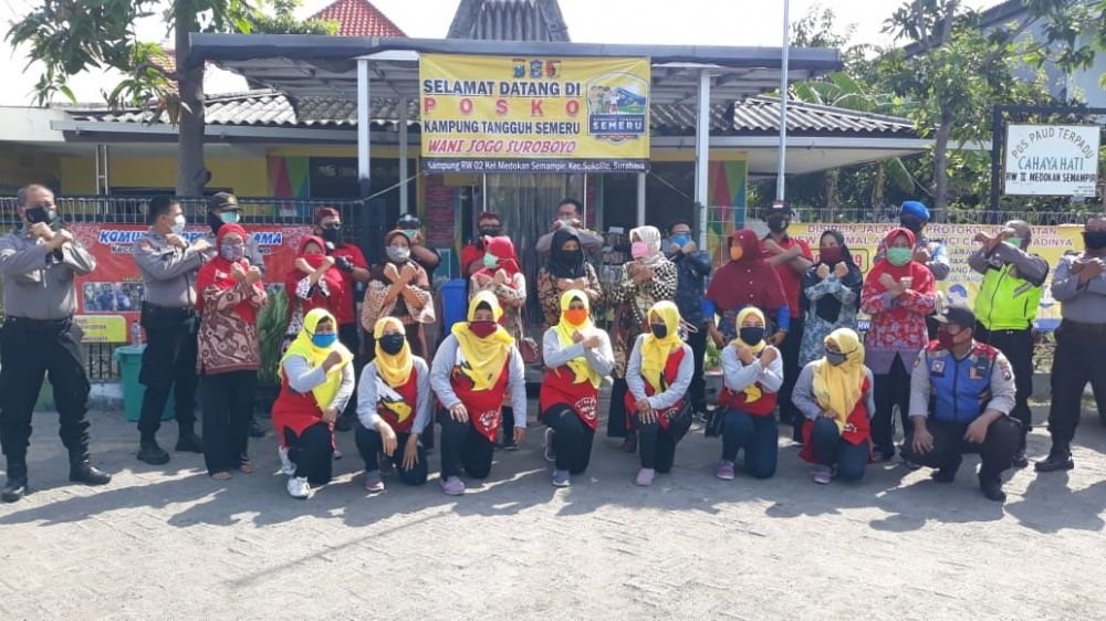 Medokan Semampir Surabaya juara 1 Kampung Tangguh Semeru