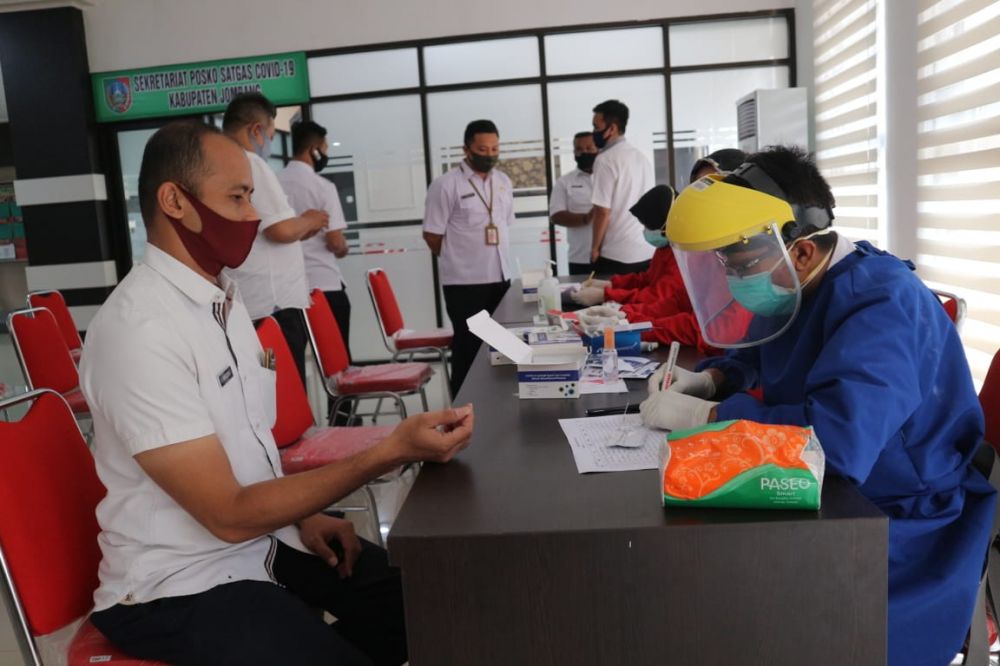 Sekretaris Daerah Jombang Positif Covid-19, Seluruh OPD Dirapid Test