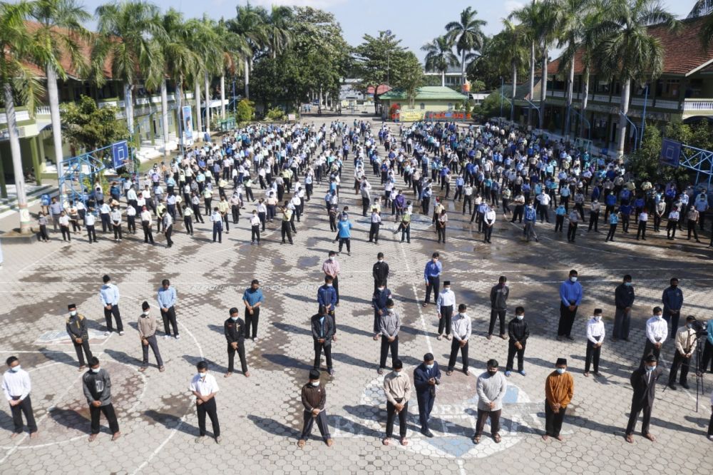 41 santri yang sembuh dari Covid-19 datang ke Ponpes Gontor 2