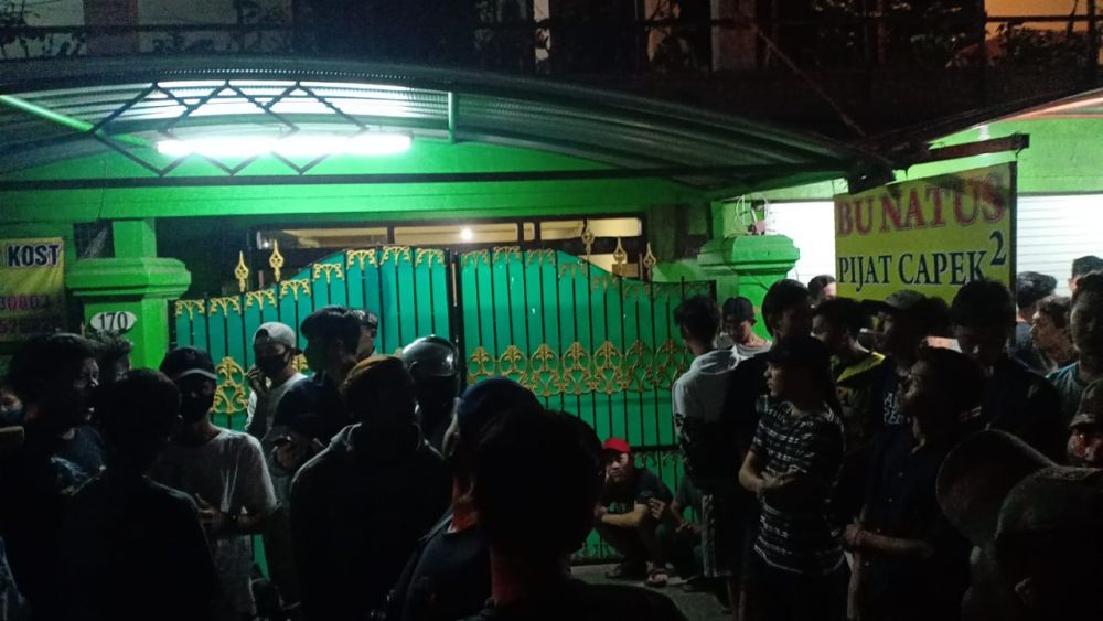 Lokasi tempat ditemukannya jenazah korban