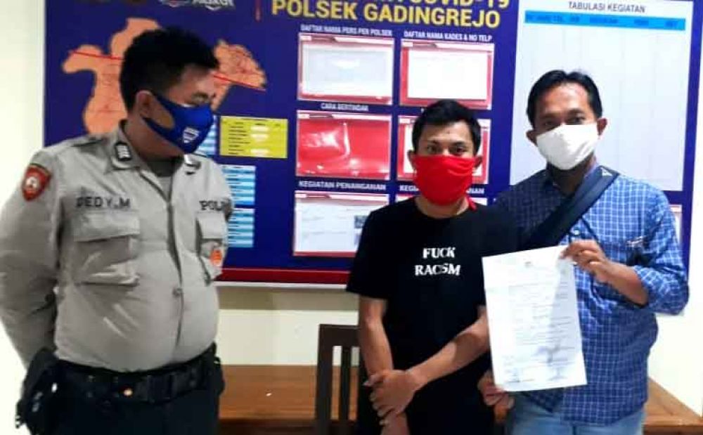Pelaku yang ditangkap Unit Reskrim Polsek Gadingrejo
