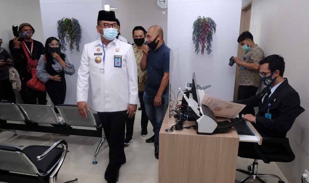 Krismono di kegiatan peresmian di Malang