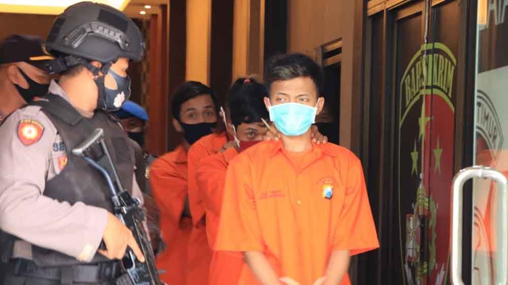 Keempat pengedar narkoba ditangkap Satresnarkoba Polres Trenggalek.