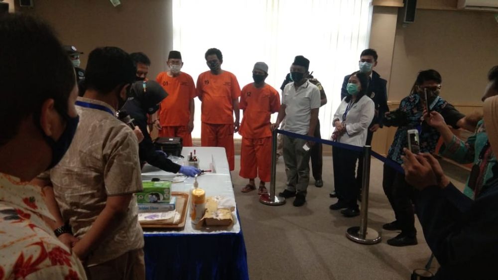 Pemusnahan sabu di BNNP Jatim