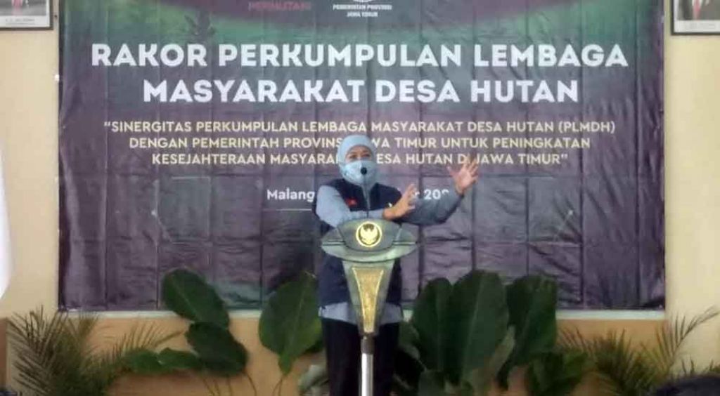 Gubernu Khofifah di kegiatan LMDH