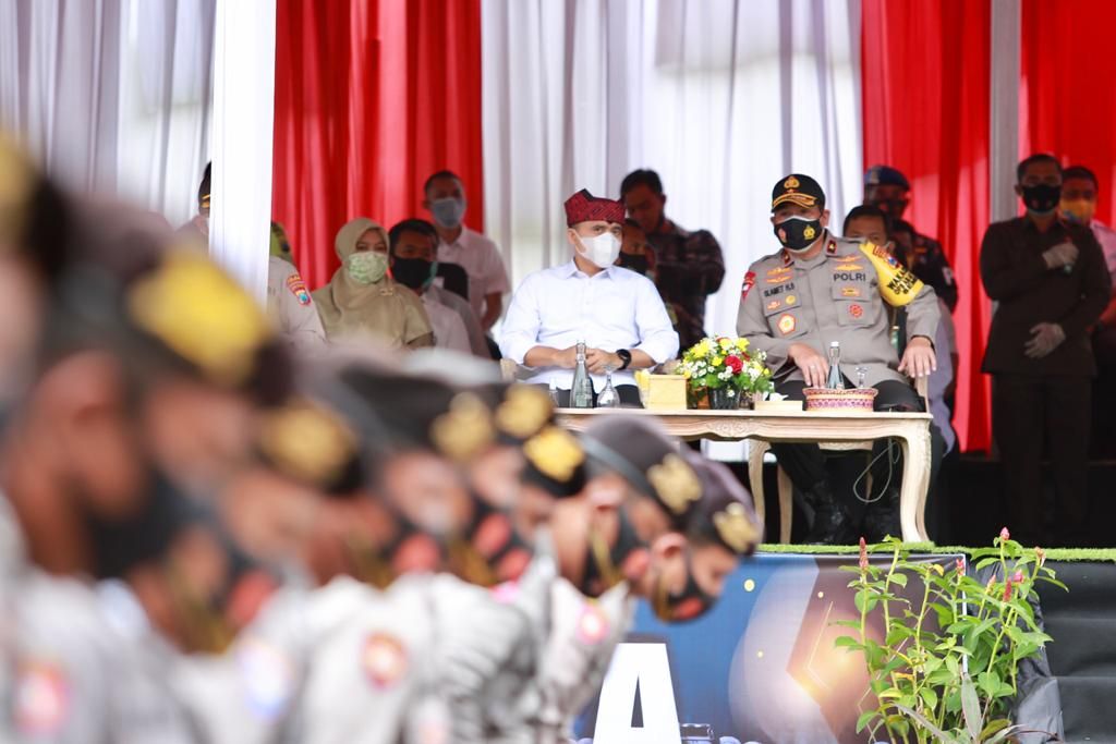 Bupati Anas dan Wakapolda Jatim, Brigjen Pol Slamet Hadi S