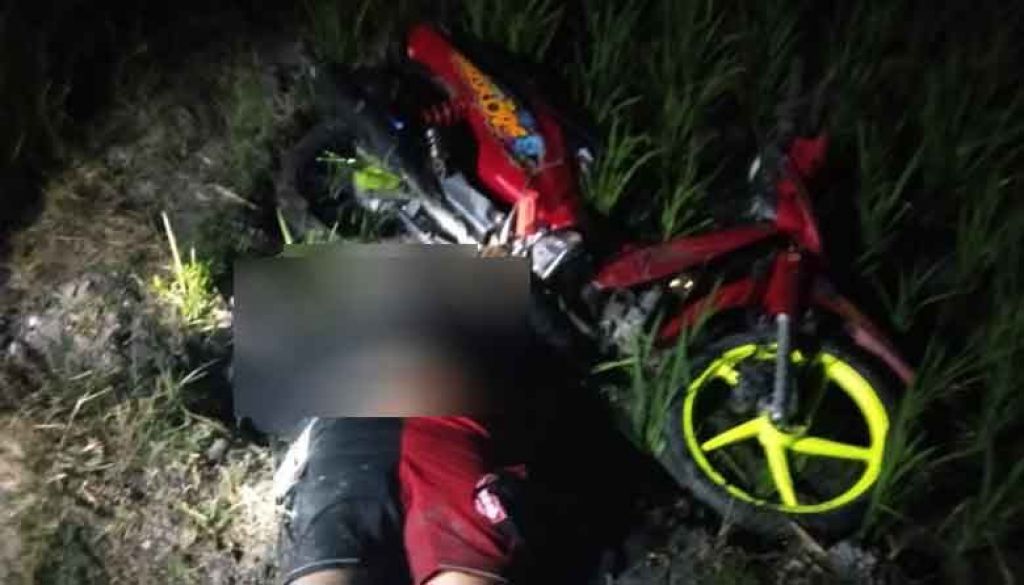 Korban yang tewas di sawah