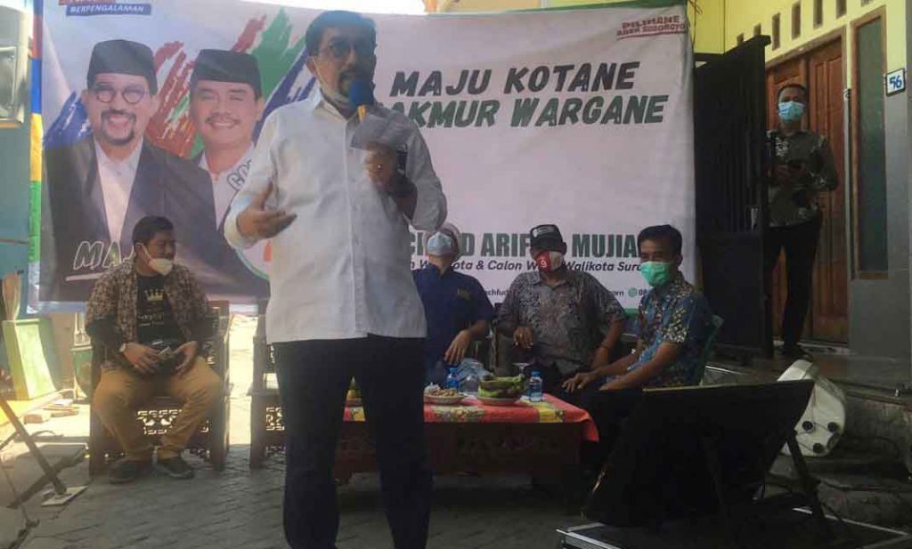 Machfud Arifin di kampung Bulak Jaya Surabaya